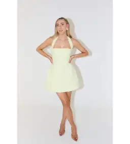 Odd Muse The Ultimate Muse Structured Mini Dress Lime XL/Au 14 for rent on The Volte - image 1