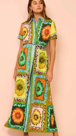 Alemais Disco Daisy Shirtdress Multicolour Size 10 for rent on The Volte - image 4