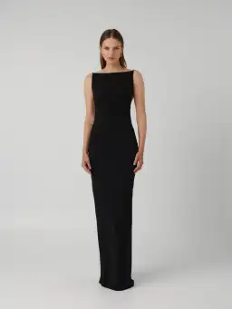 Effie Kats Gabbi Gown Black Size S / AU 8 for rent on The Volte - image 1