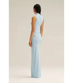 Scanlan Theodore Mesh Drape Top And Skirt Pale Blue Size AU 10 for rent on The Volte - image 4