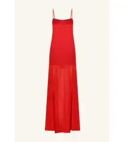 Shona Joy Moraya Dropped Waist Maxi Dress Chilli Red Size AU 10 for rent on The Volte - image 5
