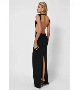Effie Kats Valencia Gown in Black Size AU 8  for rent on The Volte - image 2