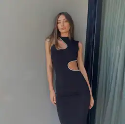 Ivona Skelo Vivia Gown Black Size S / AU 8 for rent on The Volte - image 2