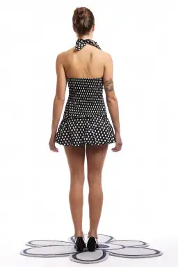 Blondita Gwen Top and Bubble Mini Skirt Set Polka Dot Size 10 for rent on The Volte - image 2