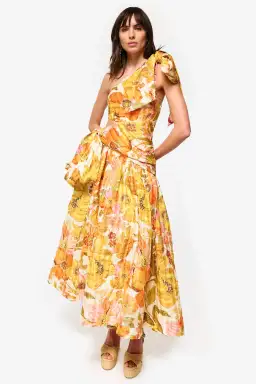 Alemais Silas One Shoulder Maxi Gown Multi Size 10 for rent on The Volte - image 1