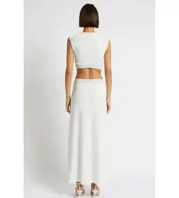 Christopher Esber Paisley Cut Out Dress Blue Size 6 for rent on The Volte - image 2