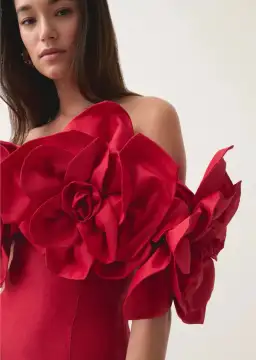 Aje Etta Mini Dress Red Size 6 for rent on The Volte - image 2