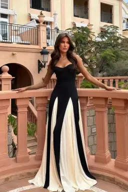 Arcina Ori Paloma Dress Black/White Size 12 for rent on The Volte - image 4