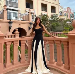 Arcina Ori Paloma Dress in Black and White Size 14