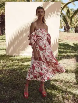 La Maison Talulah Dahlia Midi Dress Floral Size 10 for rent on The Volte - image 1