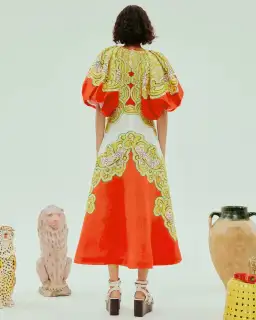 Alemais Sierra Midi Dress Multi Size 12 for rent on The Volte - image 2