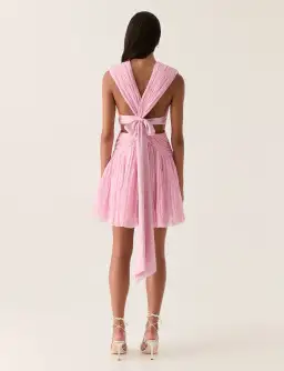 Aje Escapist Mini Dress Flash Pink Size 8 for rent on The Volte - image 2