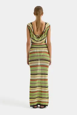 Sir the Label Coastline Tie Dress Palm Stripe Size 1 / AU 8 for rent on The Volte - image 2