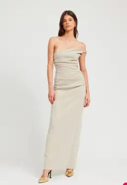 Tojha Ellery Dress in Oyster Size XS / AU 6 for rent on The Volte - image 1