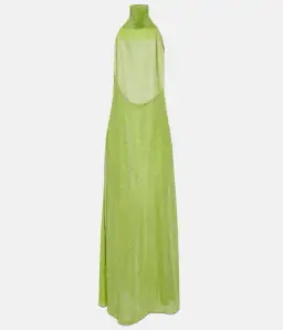 Oséree Lumiere Turtleneck Dress Green Size 14  for rent on The Volte - image 3