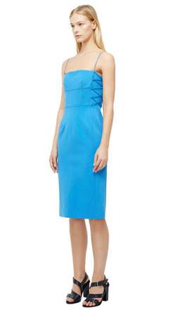 Dion Lee Laced bustier dress blue 6