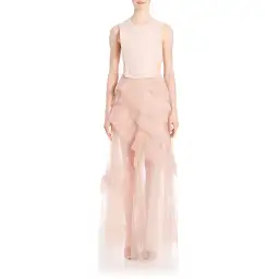 BCBGMAXAZRIA Avalon Gown Blush Size 0 / AU 6