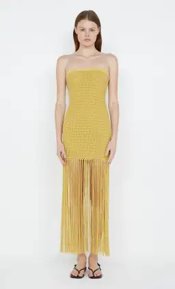 Bec & Bridge Calista Strapless Dress in Citrus Size 8 for rent on The Volte - image 4