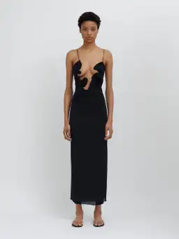 Christopher Esber Molded Venus Dress Black Size 8 for rent on The Volte - image 1