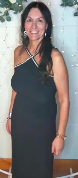 Forever New Gwen Arrow Neck Trim Bodycon Midi Dress Black Size 12 for rent on The Volte - image 4