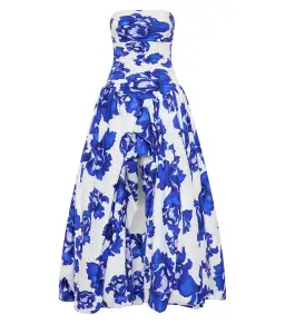 Aje Behold Maxi Dress Boldly Blooming Cobalt Size AU 10 for rent on The Volte - image 5
