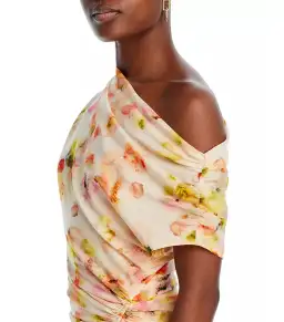 A.L.C. Poppy Floral Off-the-shoulder Gown Floral Print Size AU 6 for rent on The Volte - image 2
