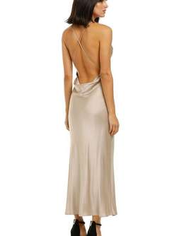 Bec & Bridge Pearl Bay Backless Midi Dress Champagne/Nude Size 12 for rent on The Volte - image 4