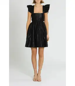 Aje Gazelle Mini Dress Black Size AU 12