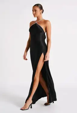 Meshki Louise Diamante Rope Maxi Dress Black Size S / AU 8 for rent on The Volte - image 6