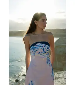Aston Studio Maeve Dress in Seashell/Iceberg Size AU 10  for rent on The Volte - image 3