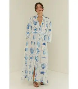 Palm Noosa Noddy Dress Chalkies Tile Size AU 14