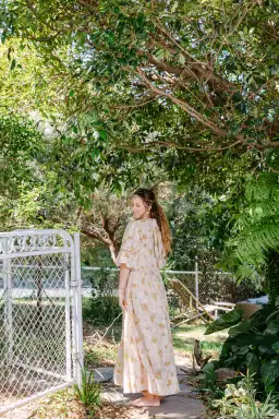 Alémais Clementine Puff Sleeve Midi Dress Size AU 12 for rent on The Volte - image 3