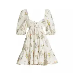 Zimmermann Jeannie Puff Sleeve Mini Dress Bouquet Floral Size 2 / AU 12 for rent on The Volte - image 4