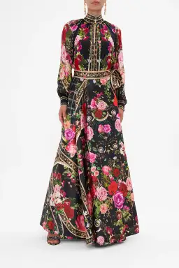 Camilla Reservation For Love Raglan Button Up Shirt Size 8/XXS for rent on The Volte - image 1