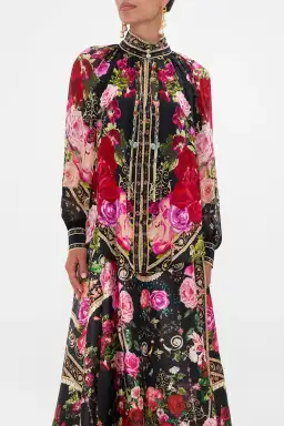 Camilla Reservation For Love Raglan Button Up Shirt Size 8/XXS for rent on The Volte - image 2