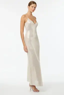 Manning Cartell High Voltage Slip Dress Nude Silver Size 8 for rent on The Volte - image 2