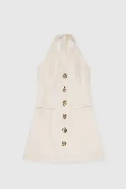 The Wolf Gang Irida Vest Mini Dress Ivory AU 6 XS for rent on The Volte - image 3