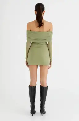 BENNI - Yasmin Mini Dress Pistachio Size 12 for rent on The Volte - image 3