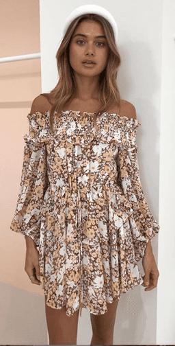 SHONA JOY DIXIE OTS MINI DRESS