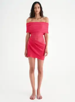 BENNI Nico Mini Dress Pink Size AU 8 for rent on The Volte - image 1