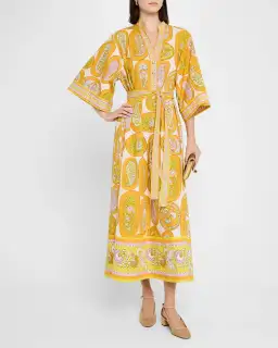 Alémais Diana Midi Yellow Size AU 14