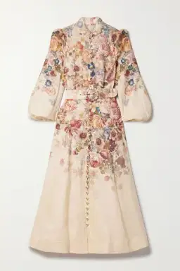 Zimmermann Luminosity Buttoned Midi Dress Floral Size 2 / Au 12 for rent on The Volte - image 6