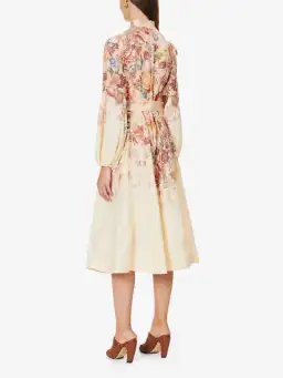 Zimmermann Luminosity Buttoned Midi Dress Floral Size 2 / Au 12 for rent on The Volte - image 4
