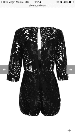 Alice McCall Rumours Black Playsuit