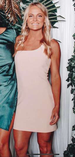 Bec & Bridge Ruby Mini Dress Peach size 6