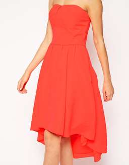 Ted Baker Coral Verity Drop Hem Dress Sz 3 (Sz 12)