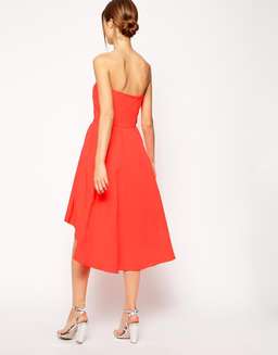 Ted Baker Coral Verity Drop Hem Dress Sz 3 (Sz 12)