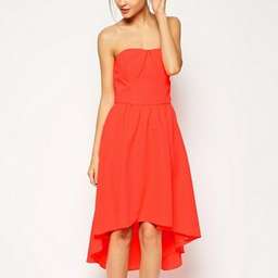 Ted Baker Coral Verity Drop Hem Dress Sz 3 (Sz 12)