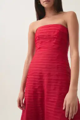 Aje Soundscape Maxi Dress in Scarlet Red Size 12 for rent on The Volte - image 4