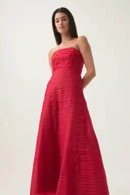 Aje Soundscape Maxi Dress in Scarlet Red Size 12 for rent on The Volte - image 1